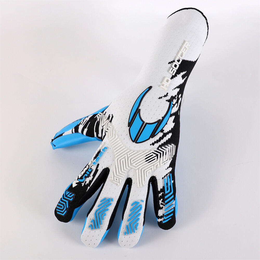 Guante de portero Ho Soccer Adulto SSG Kontrol Knit Tech Blanco Azul 4/7