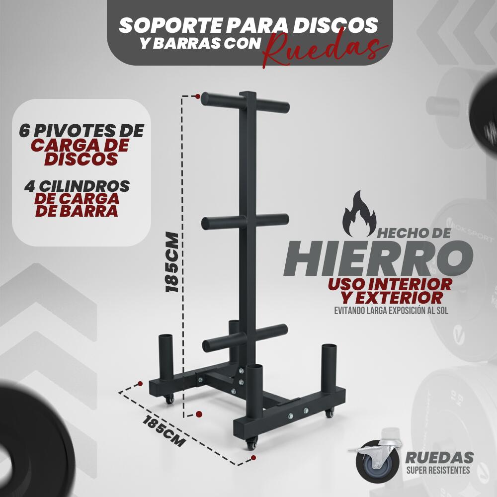 Suporte para discos e barras Viok Sport 4/4