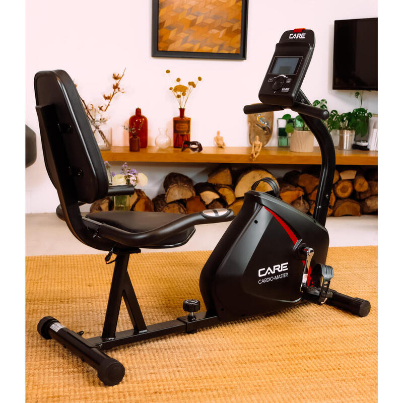 Vélo semi allongé CARDIO MASTER connecté CARE FITNESS Decathlon