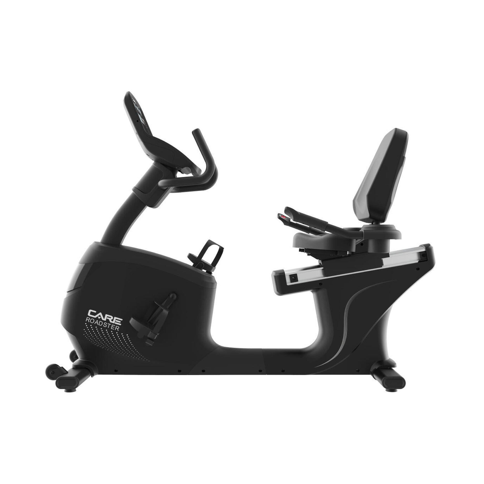 Care Fitness - Vélo Semi Allongé Roadster Led Auto-alimenté - Care - Ergomètre Connecté - Vélo D'Appartement - Noir - Taille Unique - Decathlon