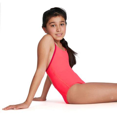 Kostium kąpielowy dziewczęcy Speedo Lane Line różowy 7/7
