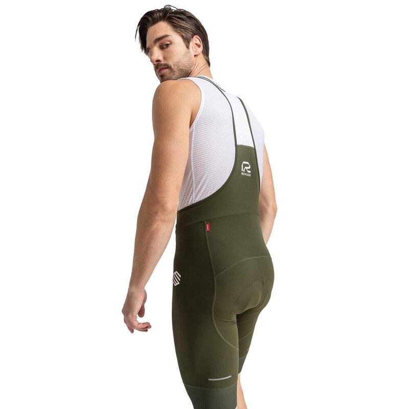 Pánské cyklistické kraťasy z recyklovaných tkanin Basil Zelená