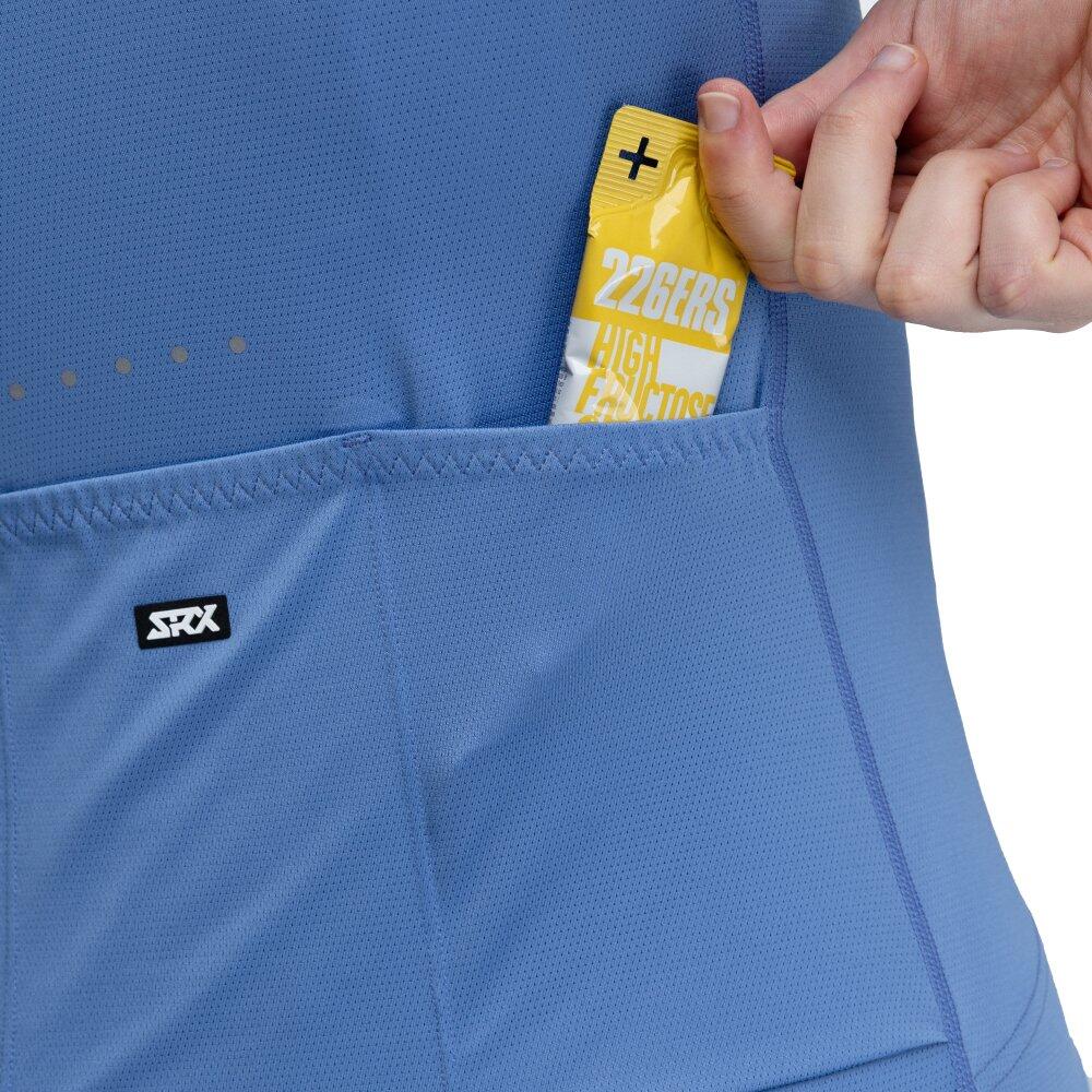 Maillot vélo ultraléger homme Cyclisme SRX Tirreno Bleu Marine 4/7