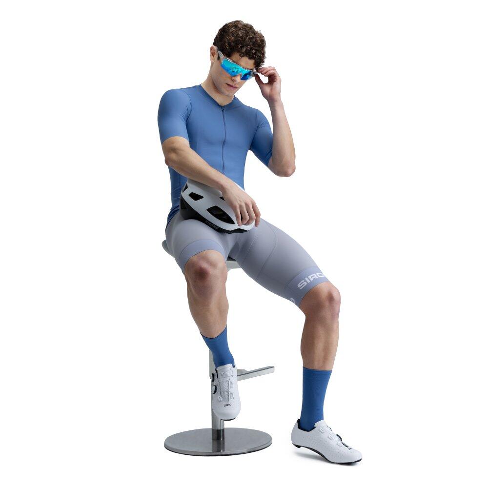 Maillot vélo ultraléger homme Cyclisme SRX Tirreno Bleu Marine 3/7