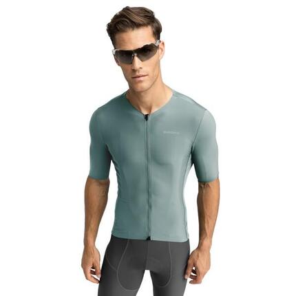 Maillot vélo ultraléger homme Cyclisme SRX Dauphiné Vert Armée