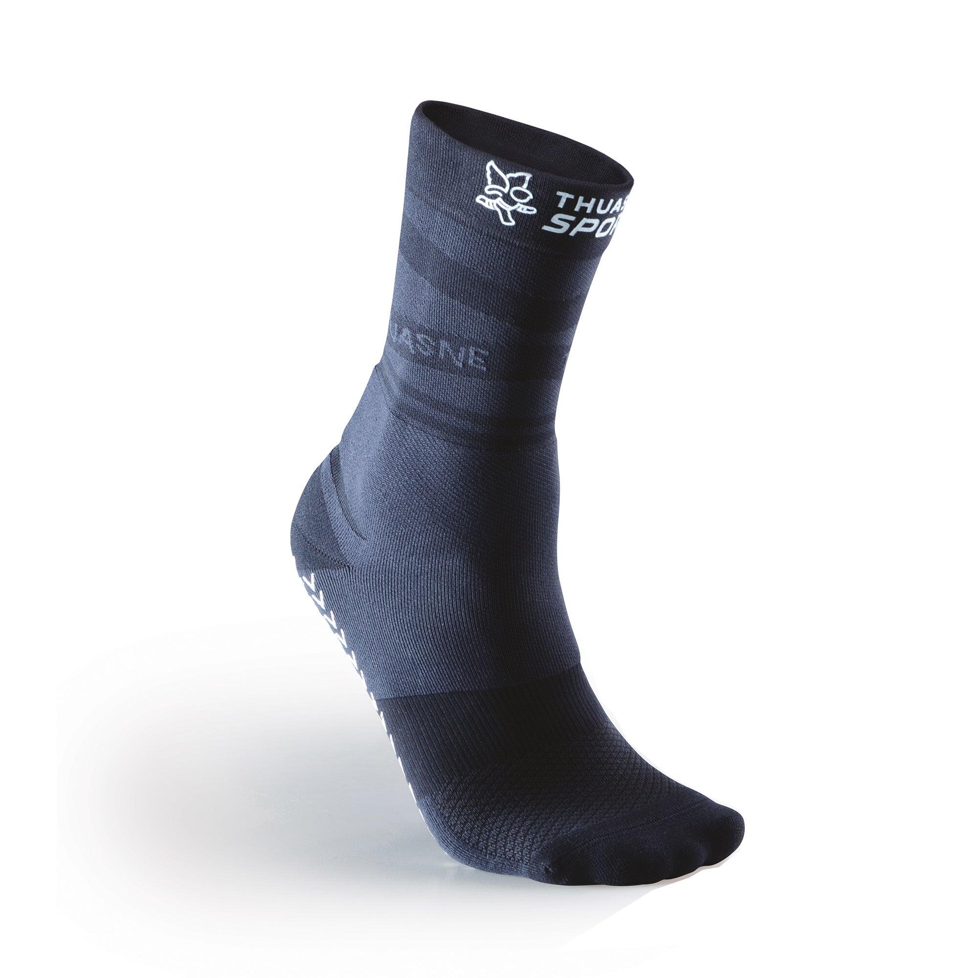 THUASNE Calzettoni Sportivi a Compressione a Metà Polpaccio Grip Performance