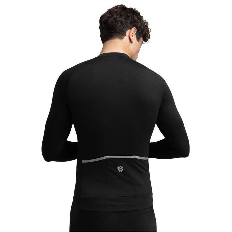 Tricou termic de cu mânecă lungă pentru bărbați Core Greylock Negru