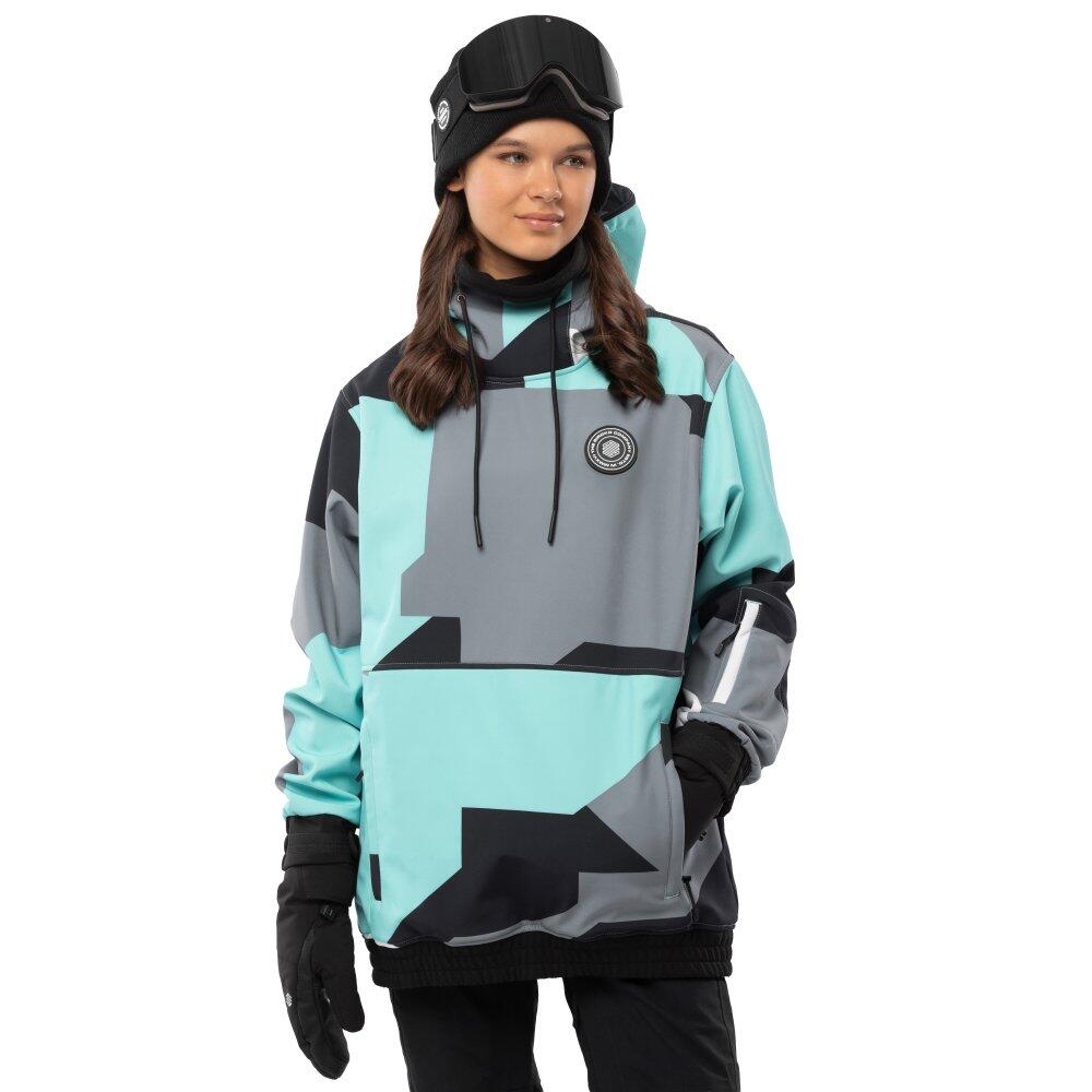 SIROKO Women Winter sports 's snowboard jacket W1-W Ushuaia Turquoise