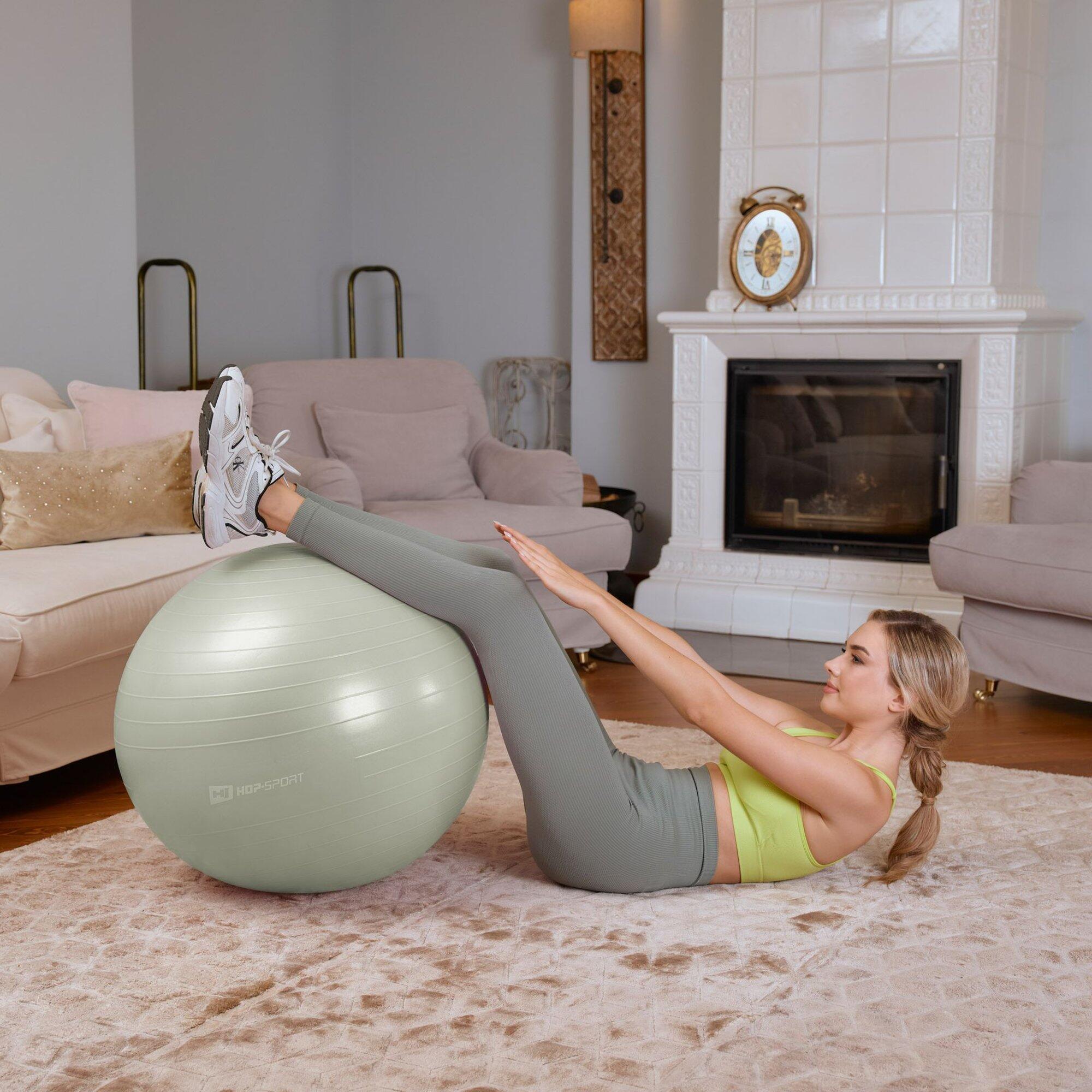 Palla Fitness 65 cm HS-R065YB Hop-Sport verde 5/5