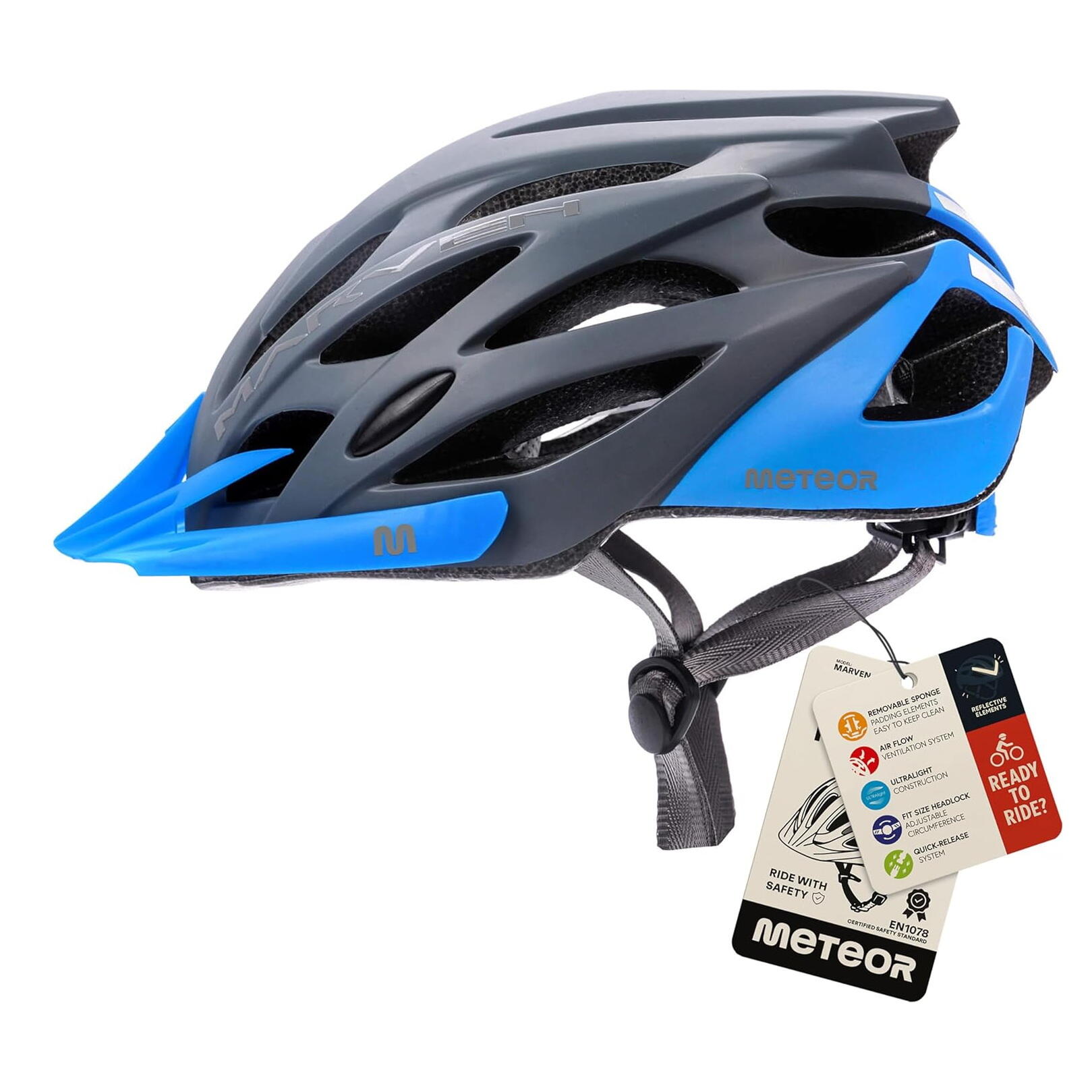 Casque de vélo Meteor Marven MTB Skateboard Trottinette 3/6
