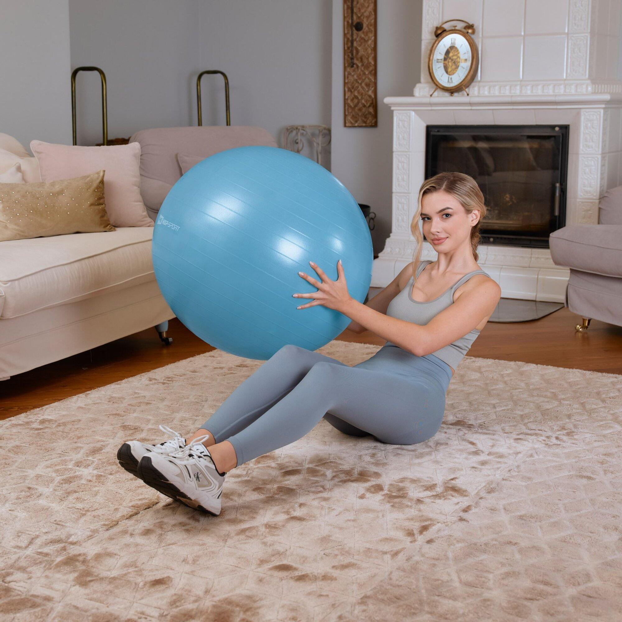 Palla Fitness 65 cm HS-R065YB Hop-Sport azul 4/5