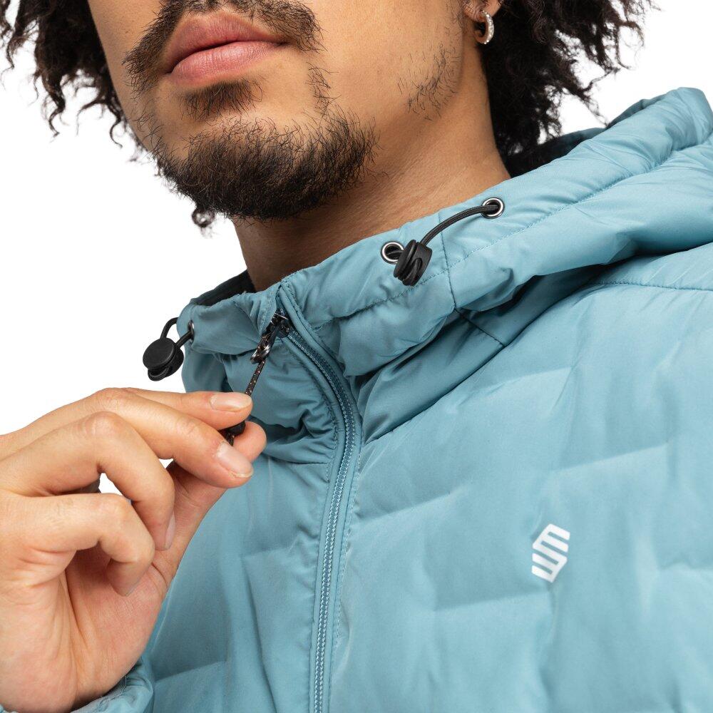 Veste randonnée isolante légère homme Mineral Bleu 4/8