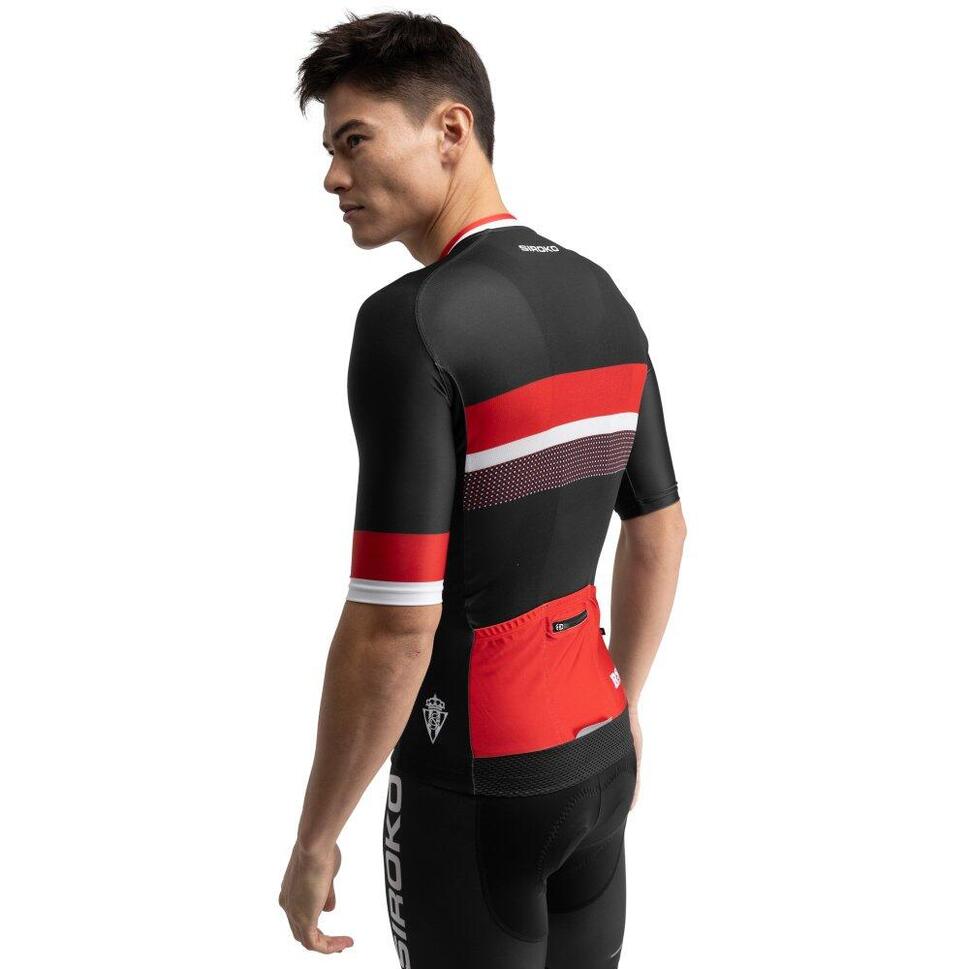 Męska koszulka rowerowa z krótkim rękawem Real Sporting de Gijón x