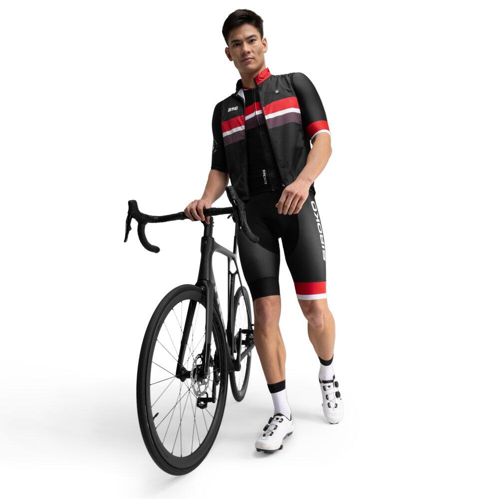 Herren Radsport winddichte real sporting de gijón x siroko fahrradweste für SC 3/7