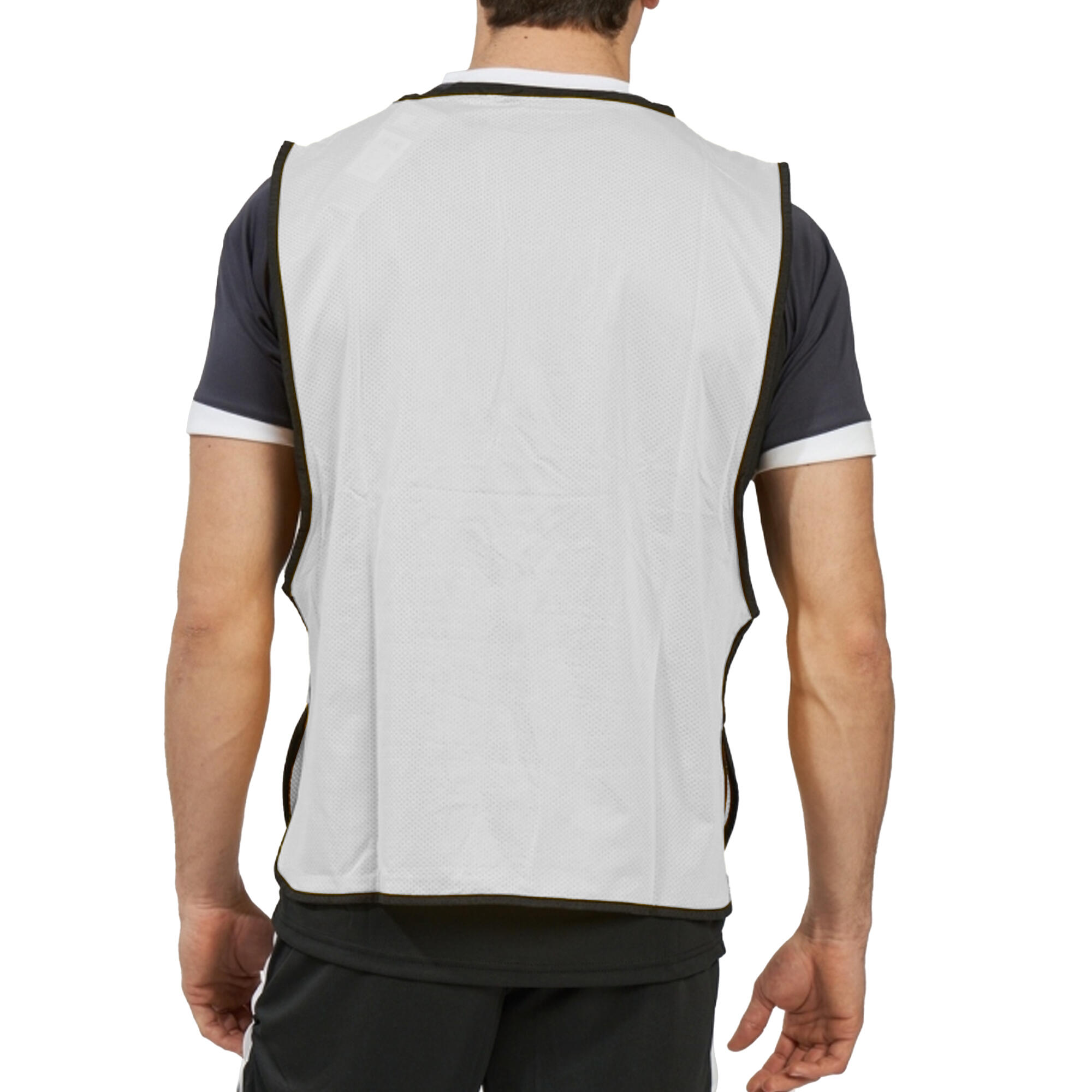 Chasuble Adulte (Blanc / Noir) 4/4
