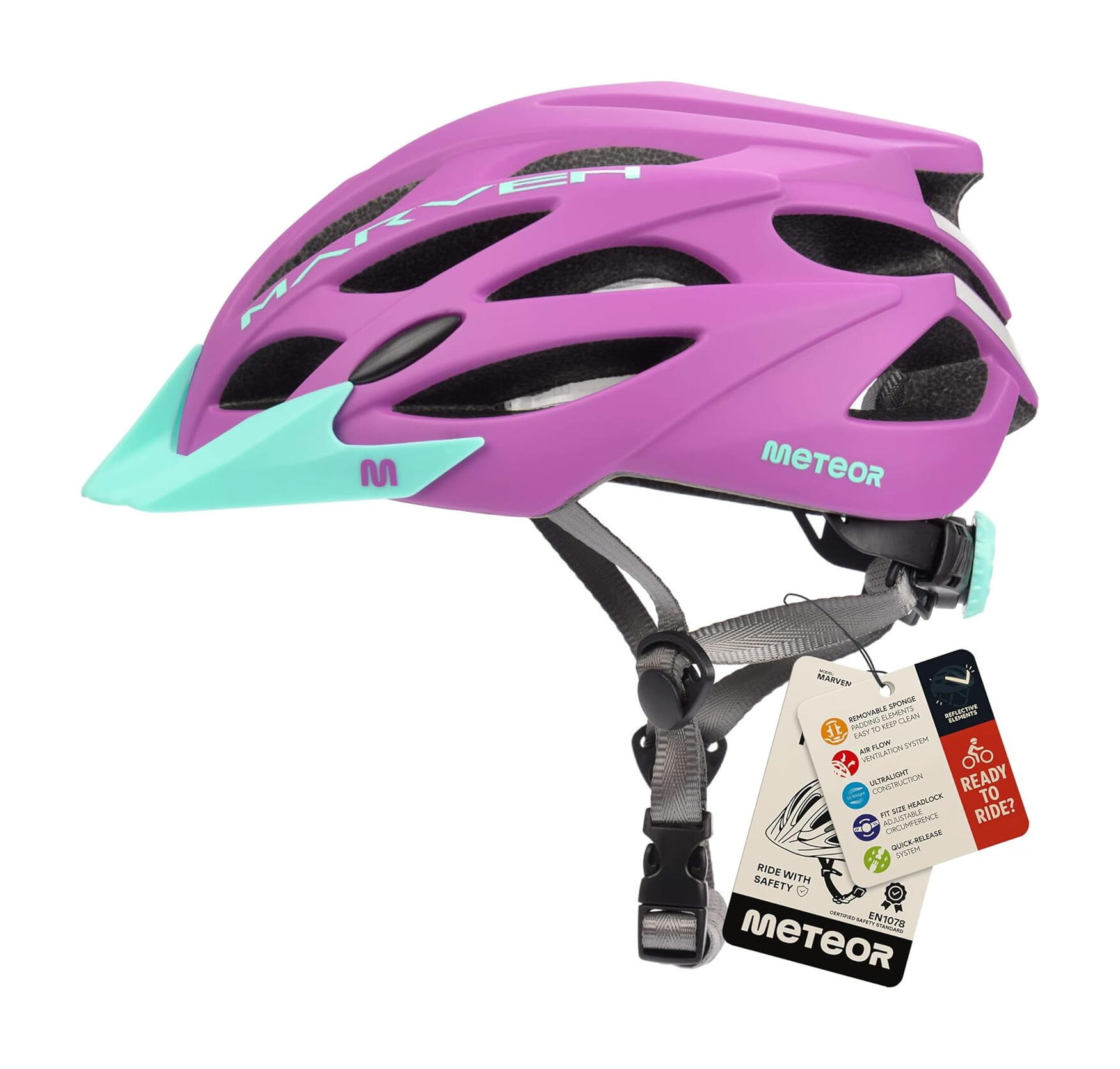 Casque VTT Meteor Marven – Équipement de sécurité 3/7