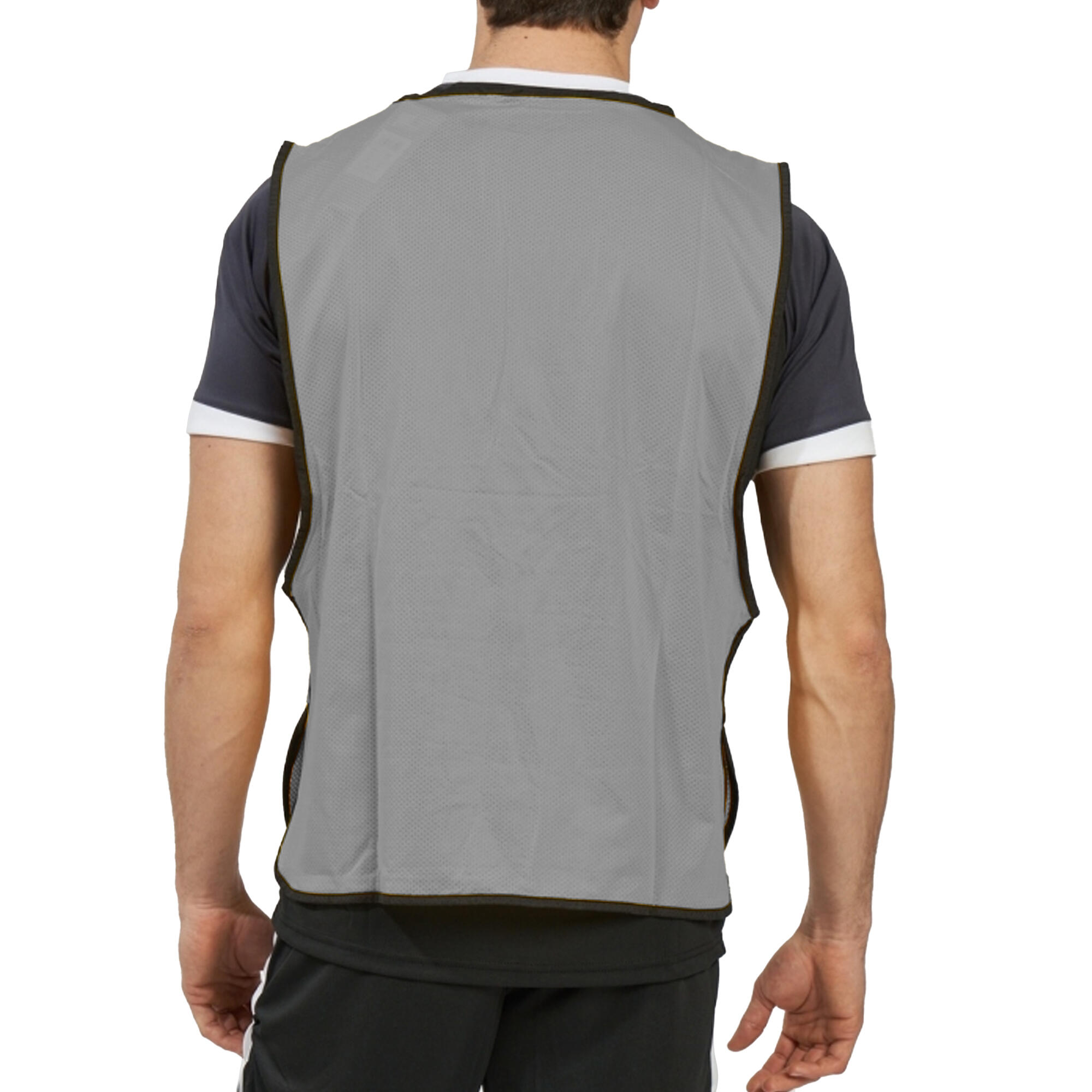 Chasuble Adulte (Gris Pâle / Noir) 4/4