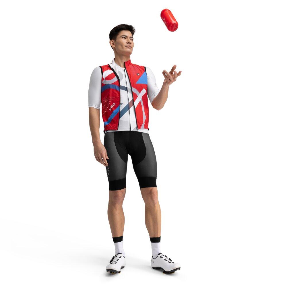 Herren Radsport winddichte real sporting de gijón x siroko fahrradweste für SC 3/7