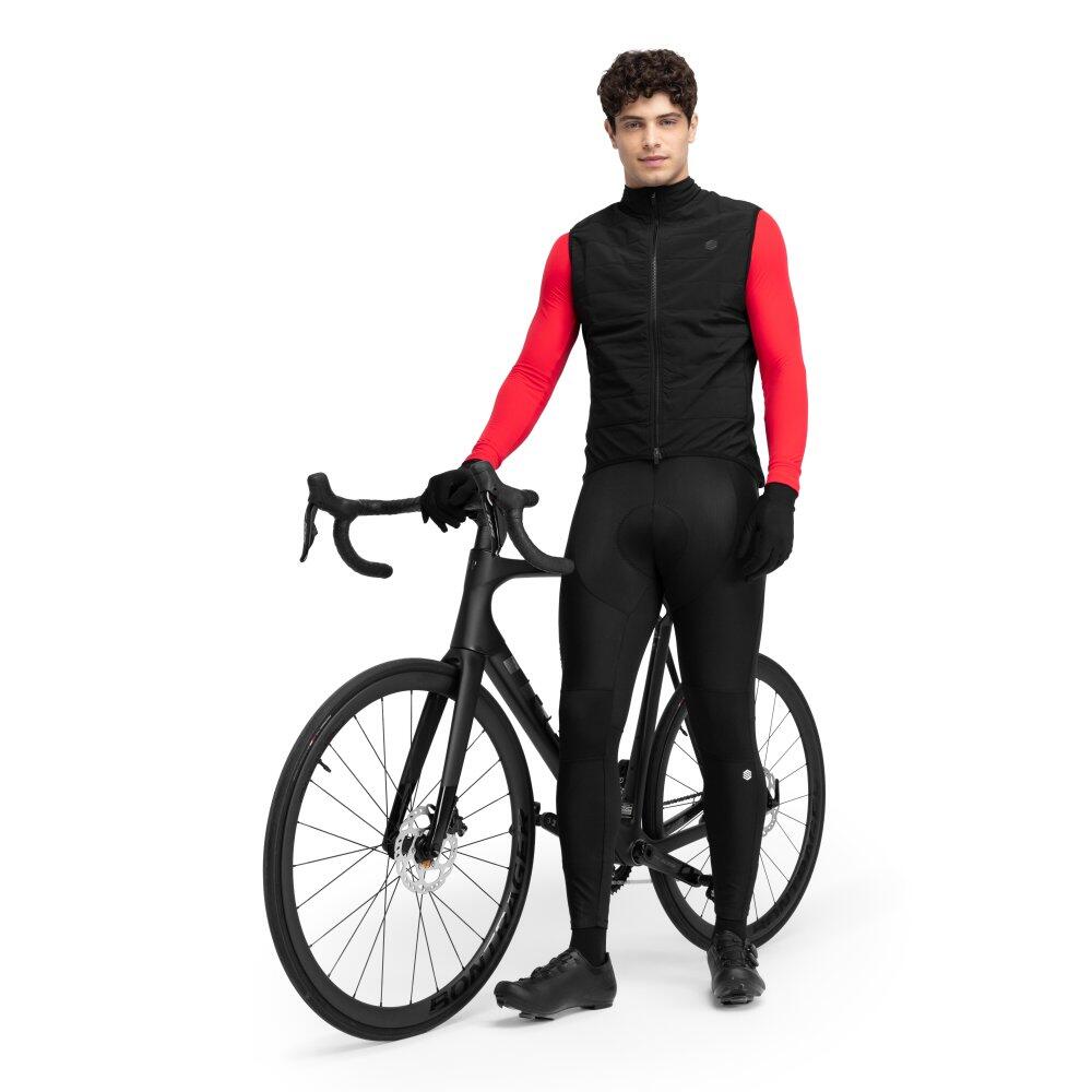 Gilet vélo thermique homme Cyclisme SRX Ultra Warm Noir 3/7