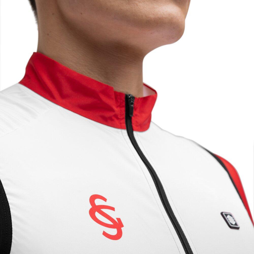 Gilet vélo coupe-vent homme Real Sporting de Gijón x Siroko Cyclisme SC V1 Mar 4/7