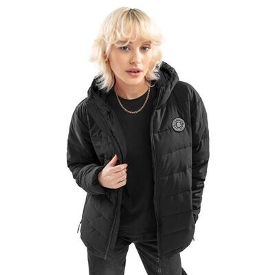 Dames lifestyle waterbestendig puffer jack shelter-w zwart