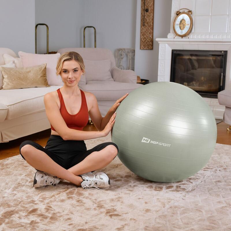 Minge de exerciții 85cm cu pompă Hop-Sport HS-R085YB