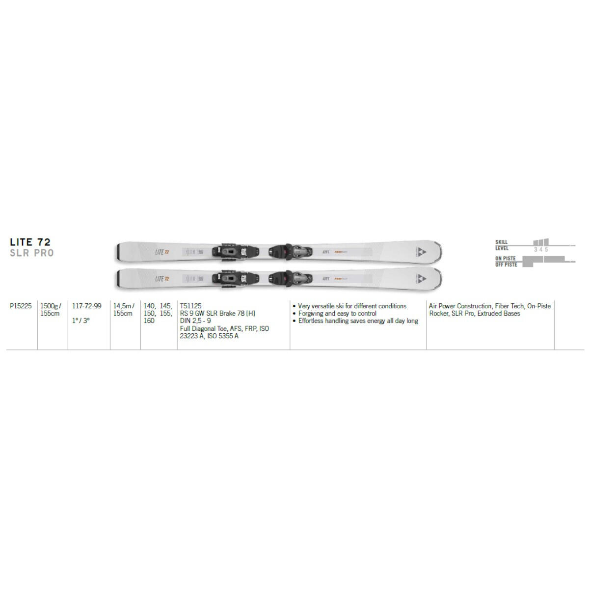 Narty Fischer Lite 72 + wiązania RS 9 GW 2026 4/6