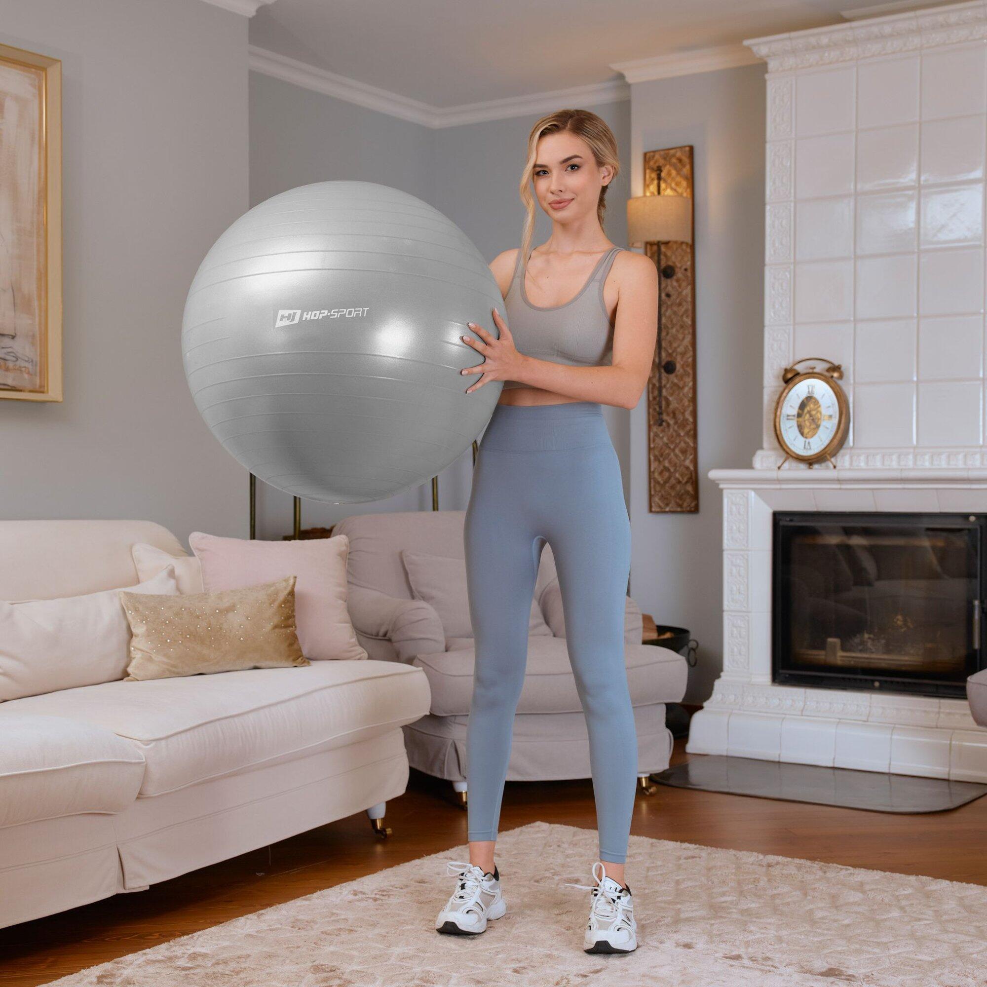 Palla Fitness 65 cm HS-R065YB Hop-Sport plateado 3/5