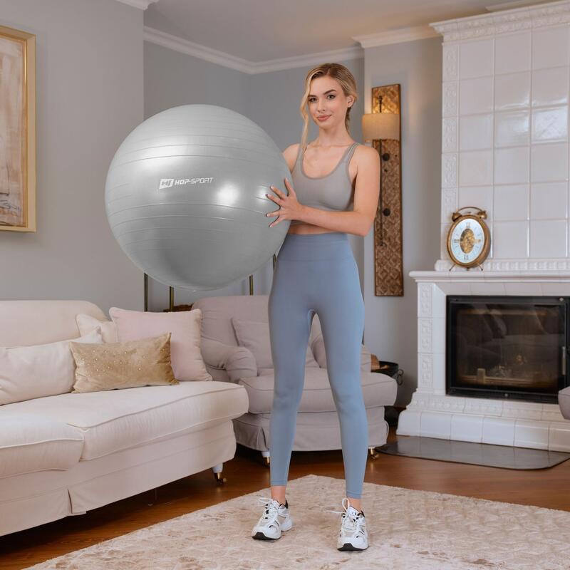 Minge de exerciții 65cm cu pompă Hop-Sport HS-R065YB