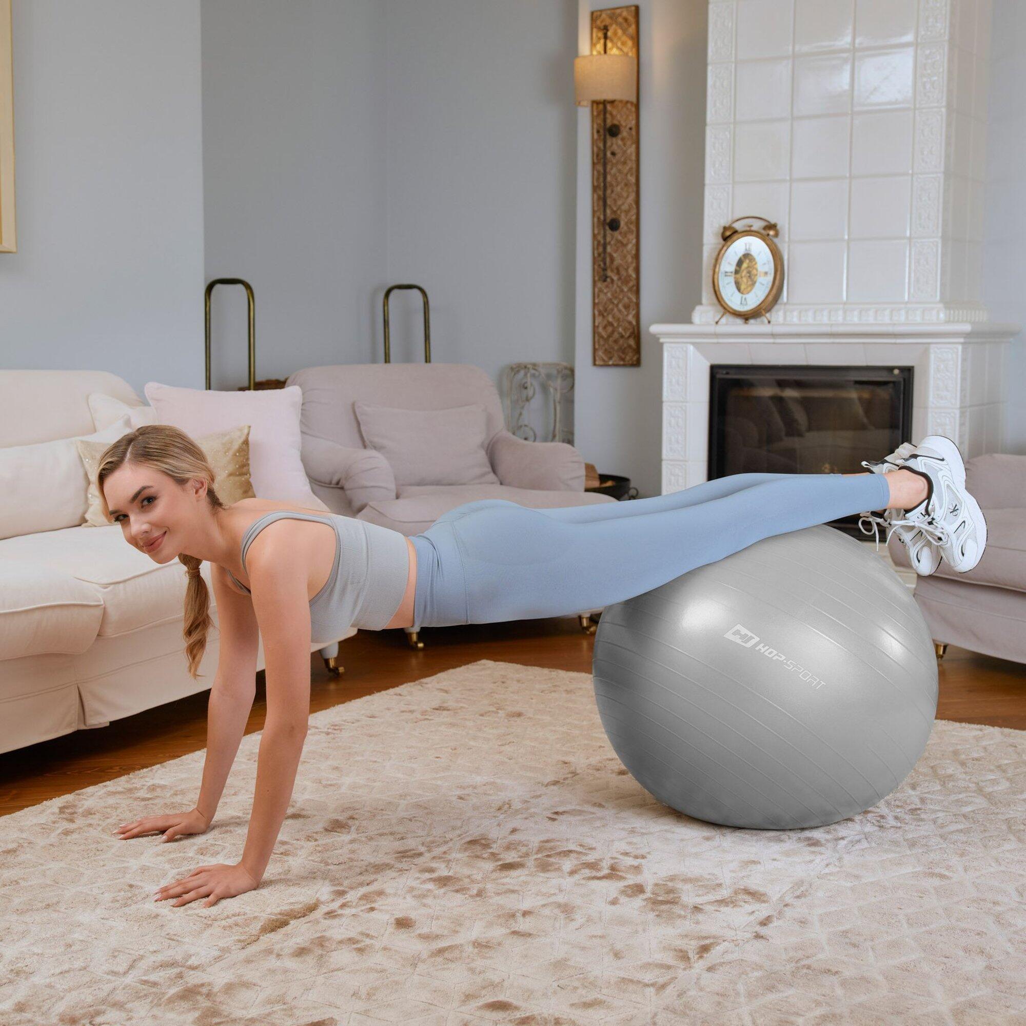 Palla Fitness 65 cm HS-R065YB Hop-Sport plateado 5/5