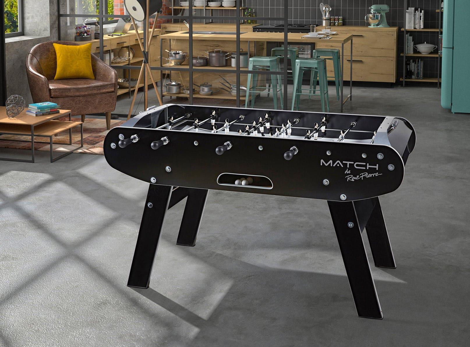 Baby Foot Match Noir - Fabrication française - L153 x l105 x H90 6/6