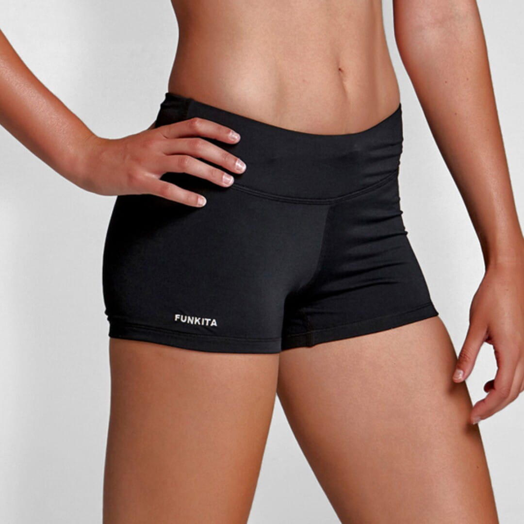 Spodenki do pływania damskie Funkita Boy Leg STILL BLACK