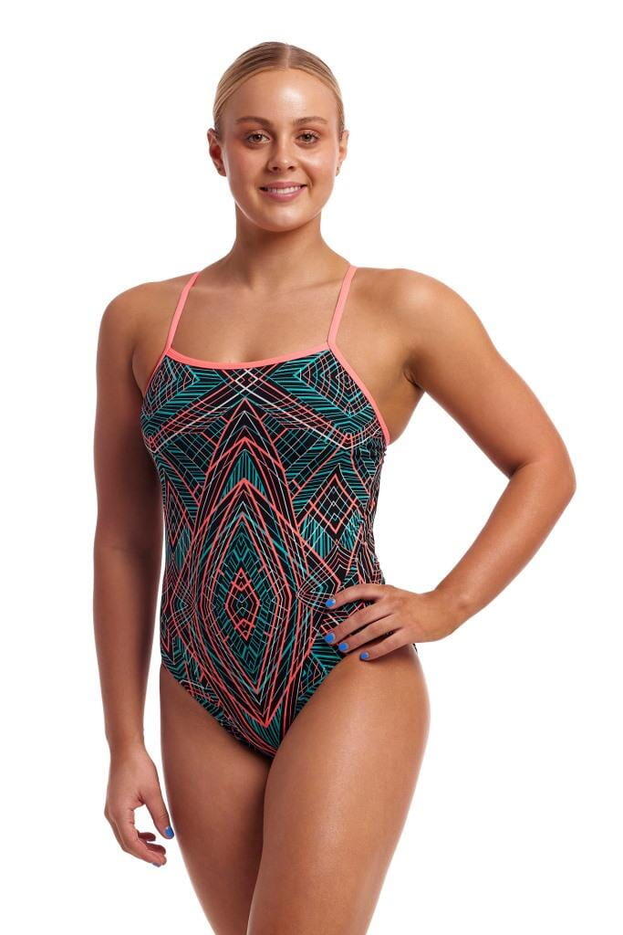 Strój do pływania menstruacyjny FUNKITA Spiro Mint - Swim Secure Single Strap 7/7