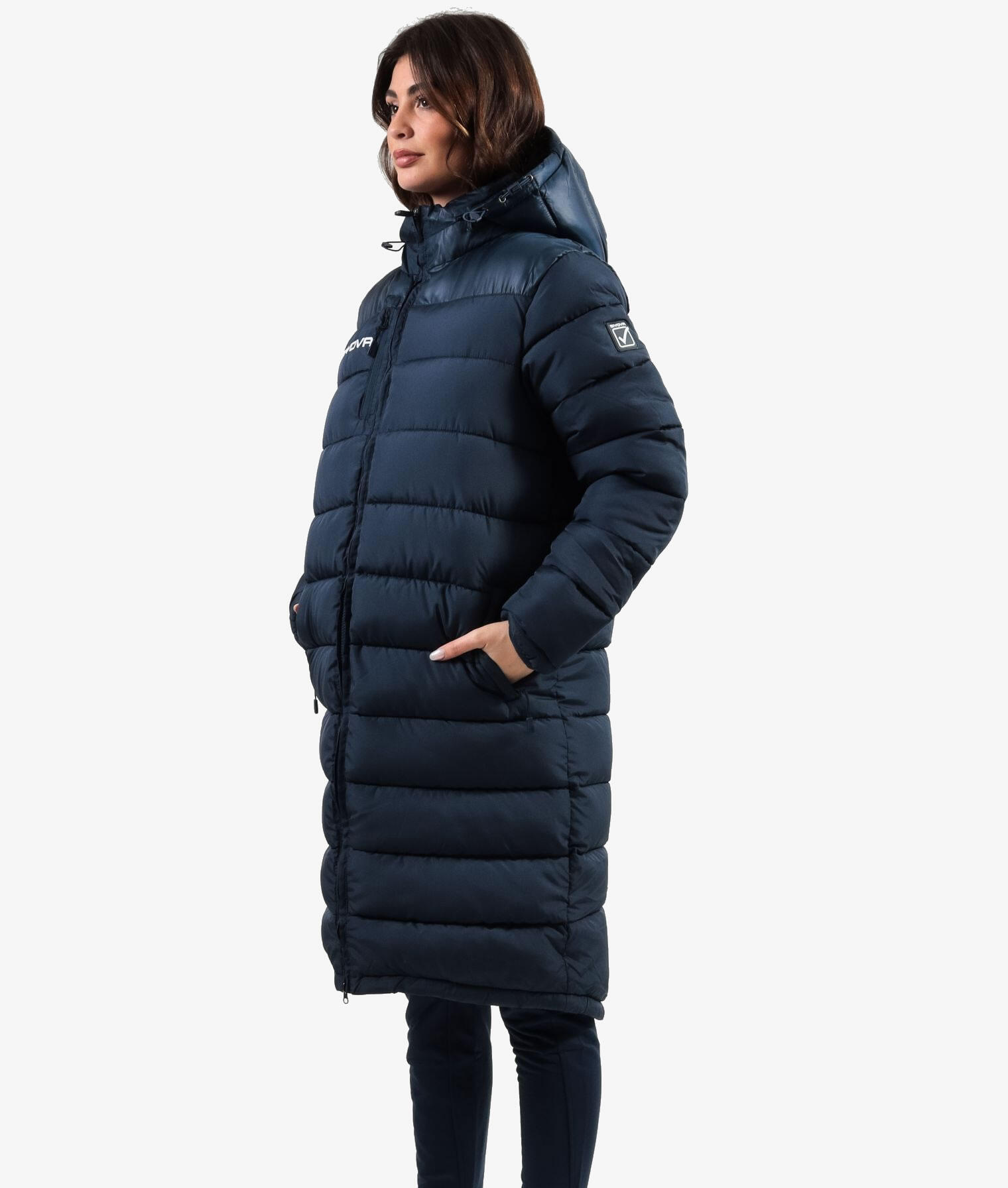 Herren-Wintermantel Givova, dunkelblau, wattiert, wasserdicht, abnehmbare Kapuze 3/5
