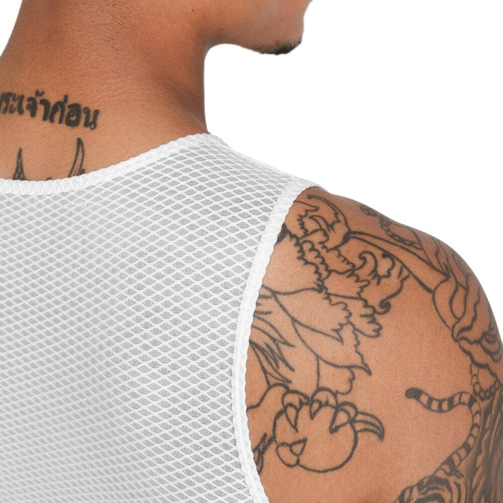 Herren Radsport fahrradbaselayer für Velocity Weiß 4/7