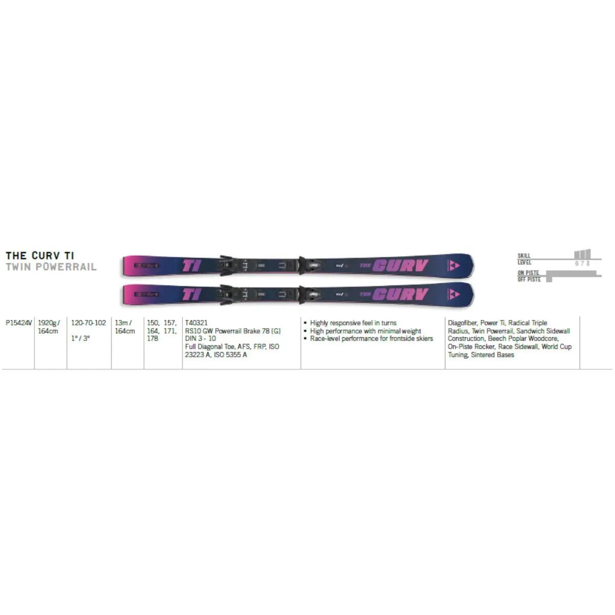 Narty Fischer The Curv TI Blue Purple + RS 10 GW 2026 6/6