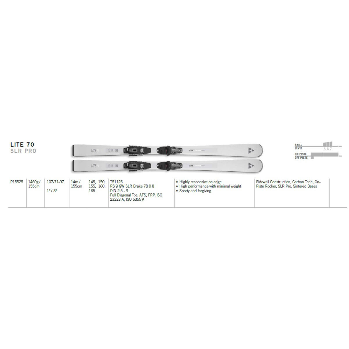 Narty Fischer Lite 70 + wiązania RS 9 GW 2026 6/6