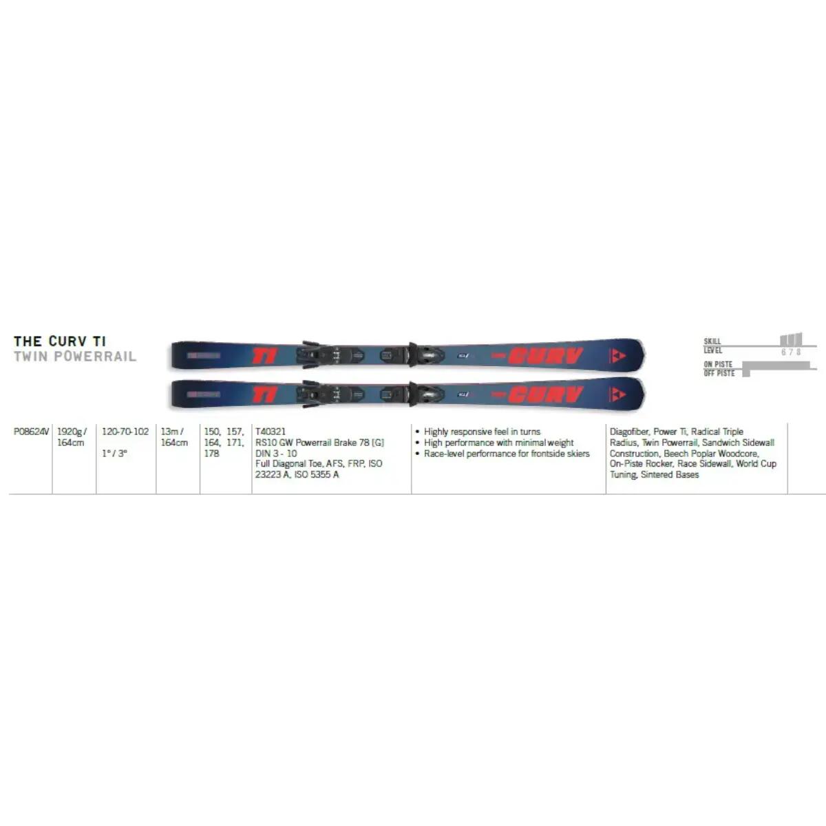 Narty Fischer The Curv TI Blue Red + RS 10 GW 2026 6/6