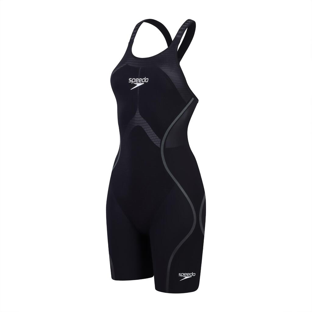 Speedo Fastskin LZR Pure Intent 2.0 Openback Kneeskin - Black/Iridescent