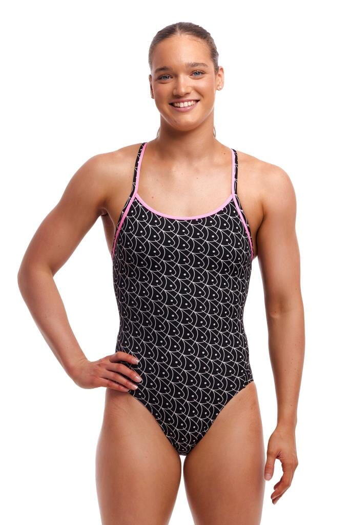 Strój do pływania menstruacyjny FUNKITA Summer Fish - Swim Secure Diamond Back 3/7