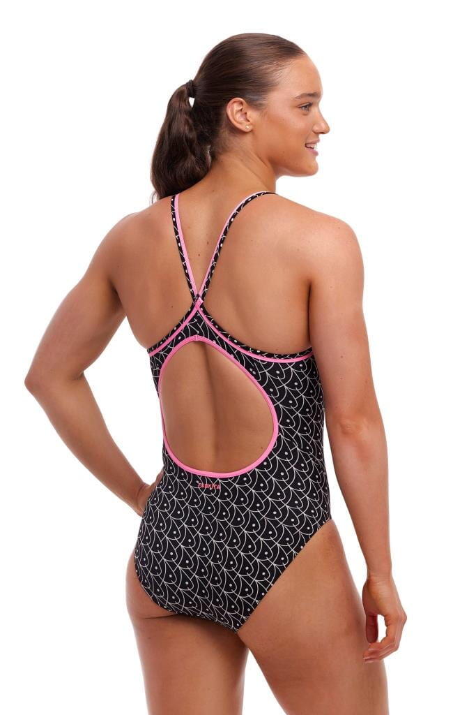 Strój do pływania menstruacyjny FUNKITA Summer Fish - Swim Secure Diamond Back 4/7