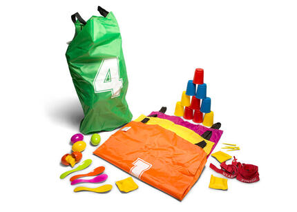Set de jeux extérieur - kit anniversaire pour enfant - chamboule-tout