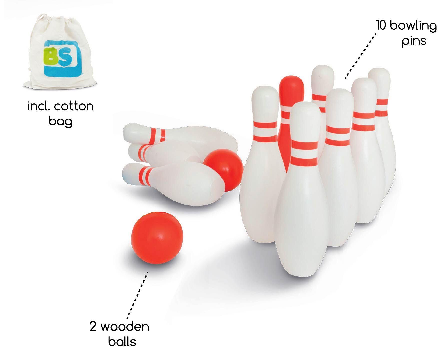 Jeu de Bowling 10 Quilles – Jeu extérieur - jeu en bois - jeu de quilles 2/5