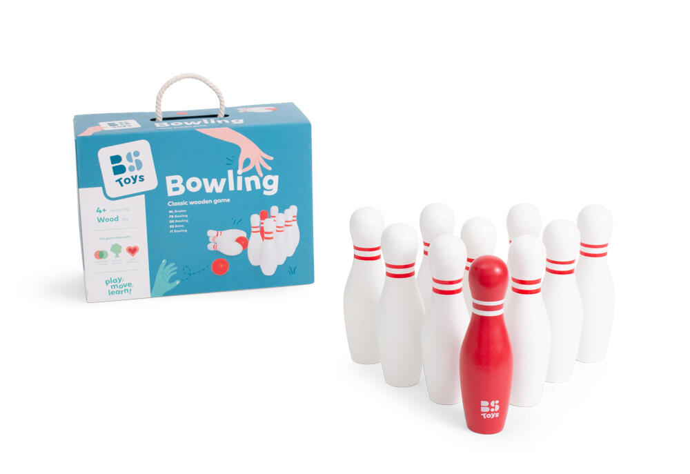 Jeu de Bowling 10 Quilles – Jeu extérieur - jeu en bois - jeu de quilles 4/5