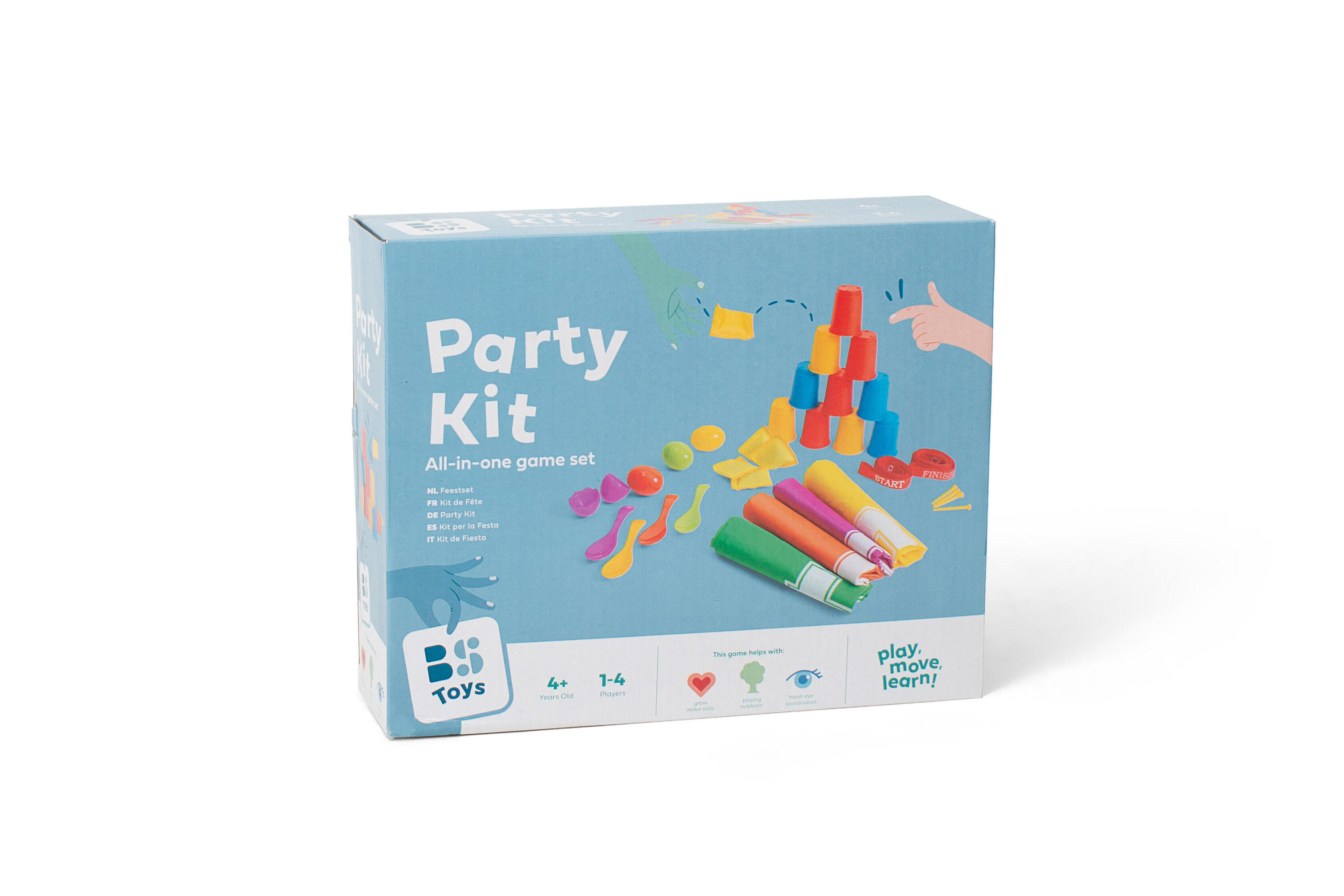 Feestkit spelset - buitenspellen voor verjaardag - zaklopen - blikgooien 4/6