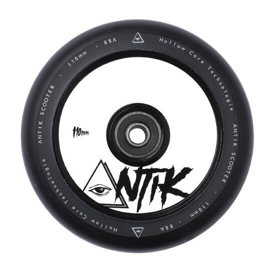 Roue Pour Trottinette Antik Hollow Core 110mm Blanche/Black