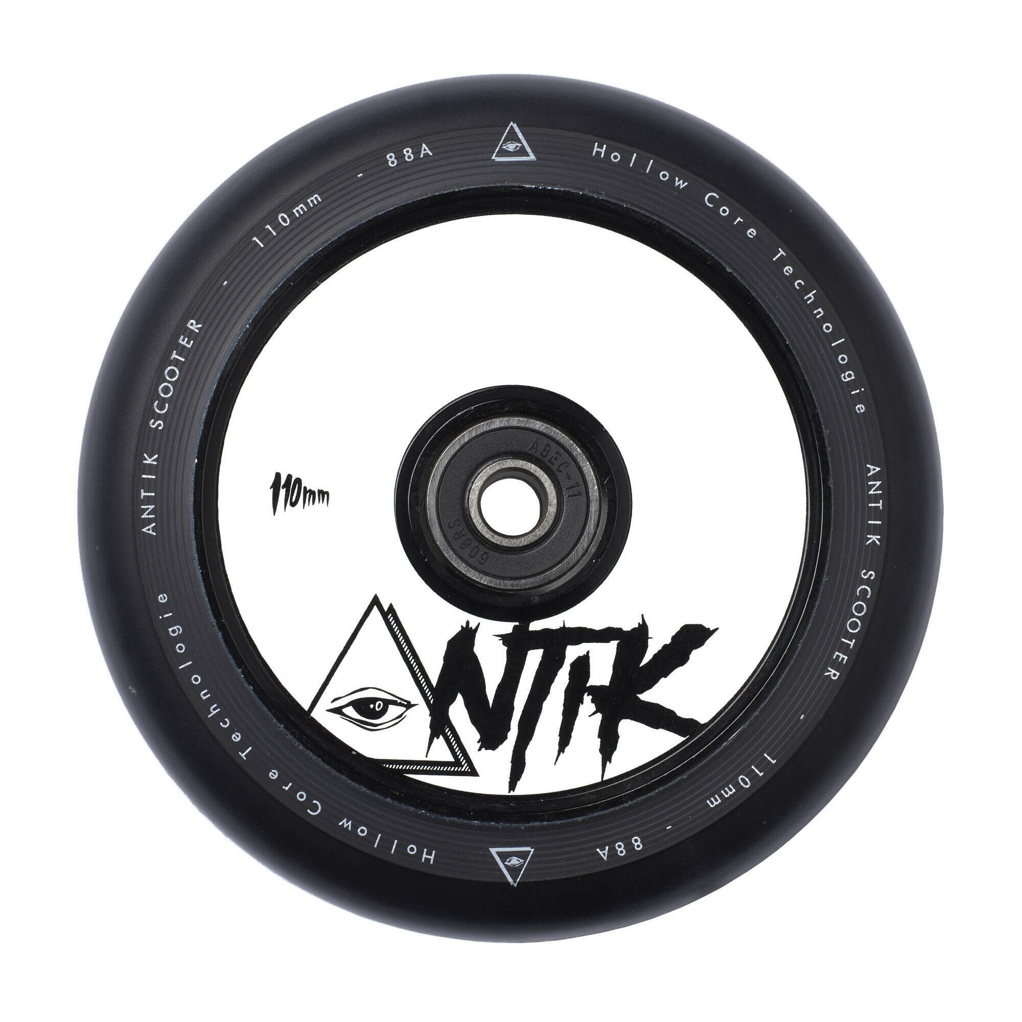 Antik - Roue Pour Trottinette Antik Hollow Core 110mm Blanche/black - Roue - Blanc - 110cm - Decathlon