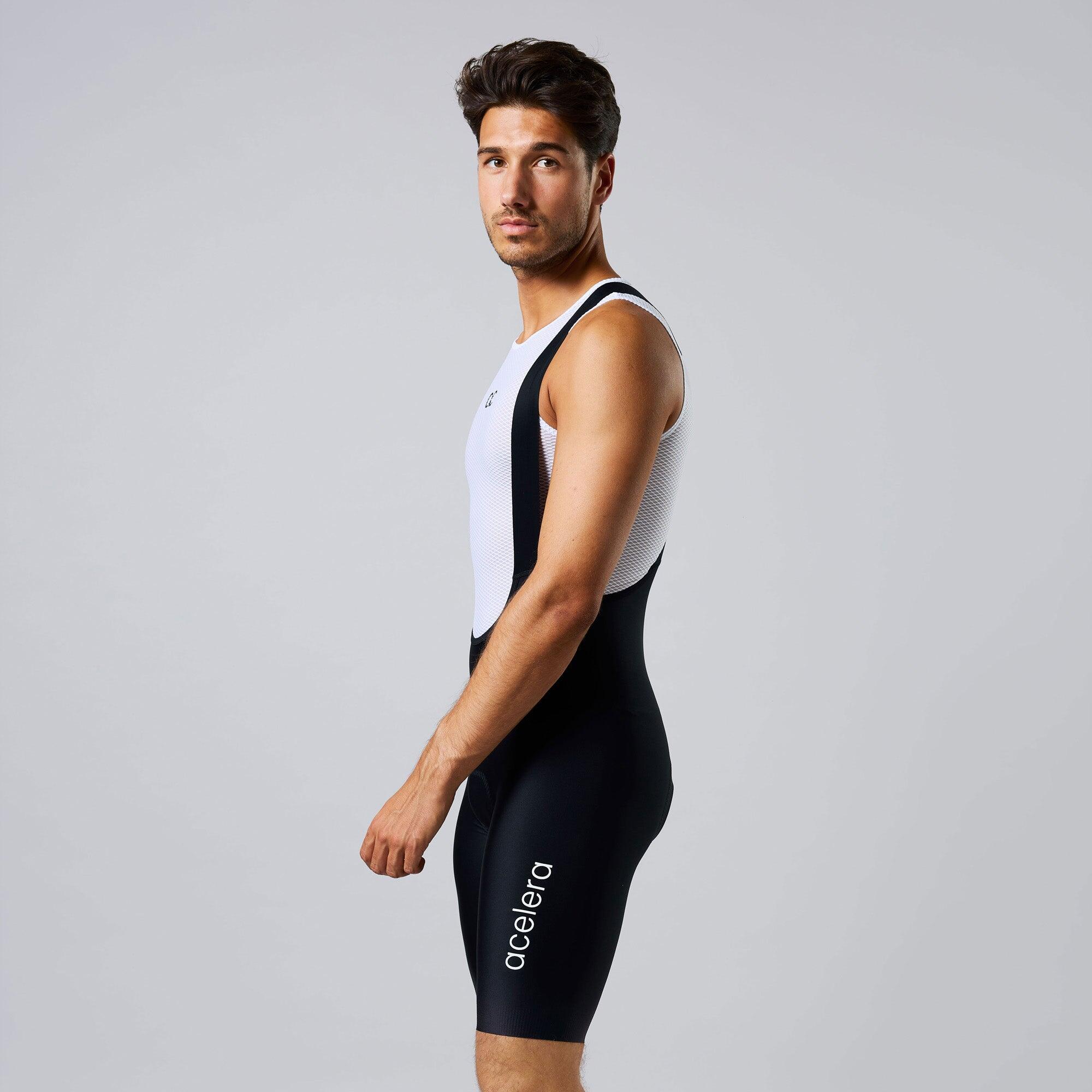 Radhose kurz mit Trägern Rennrad Herren Radlerhosen mit Sitzpolster Fahrrad 3/6