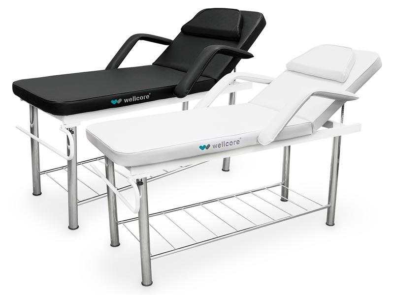 Brancard fixe en acier avec 2 corps et accoudoirs Wellcore 2/2