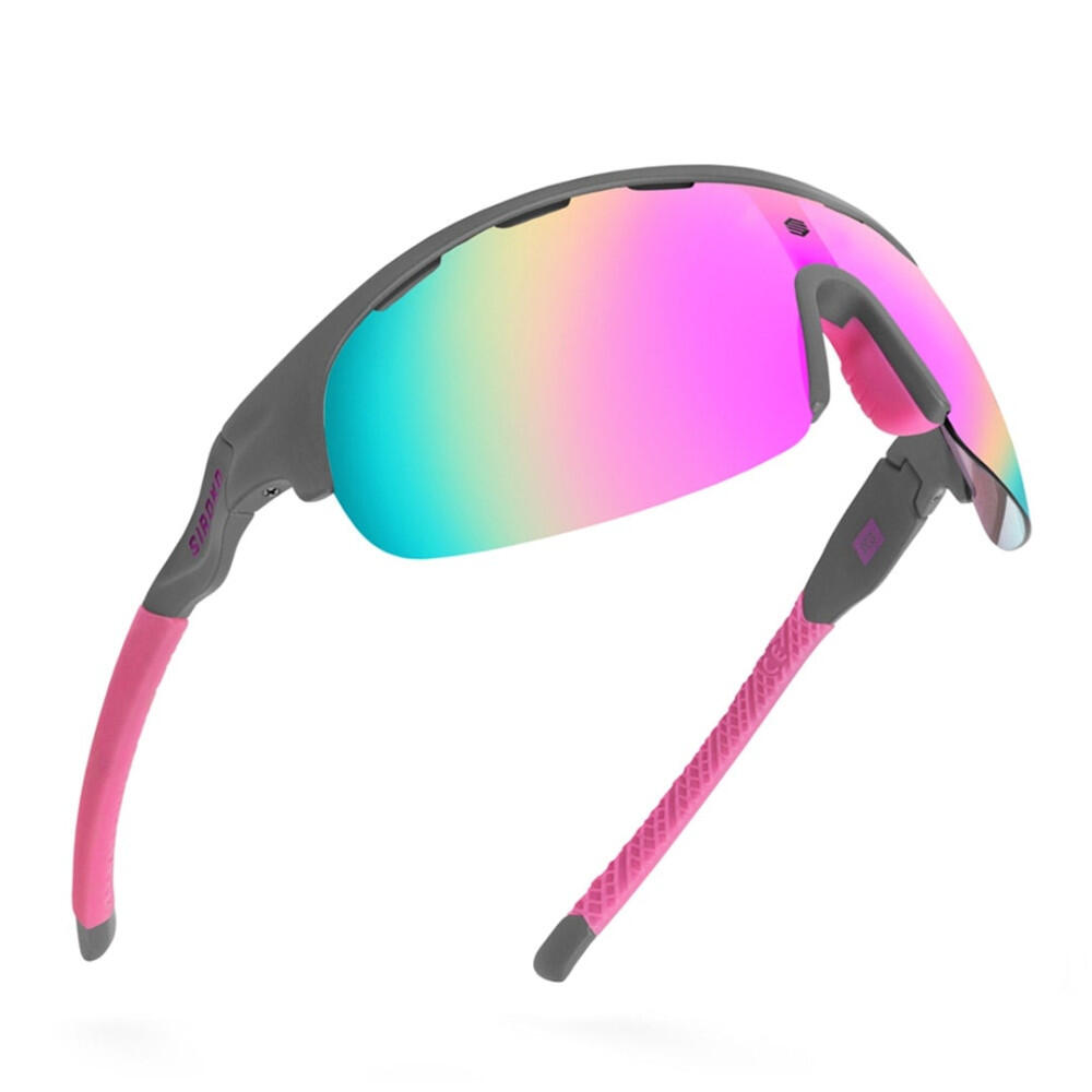 Herren und Damen Radsport Fahrradbrille K3 Criterium Grau 3/7